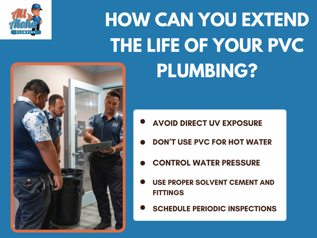 How long does pvc plumbing last